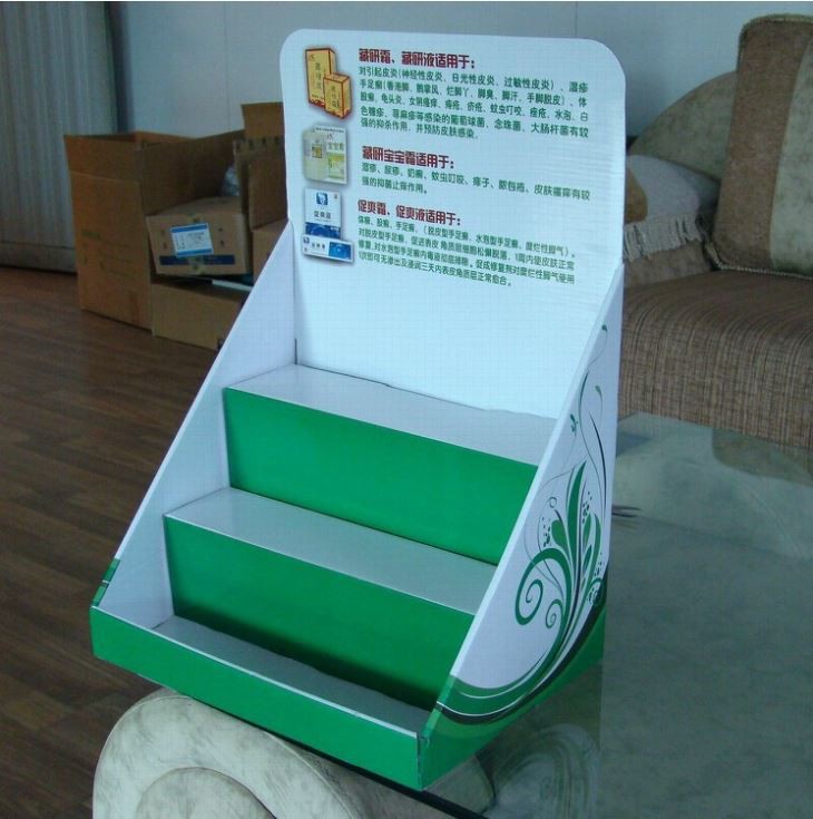 2019 Popular Cardboard Corrugated POS Counter Displays For E-Cigarette Free Sample