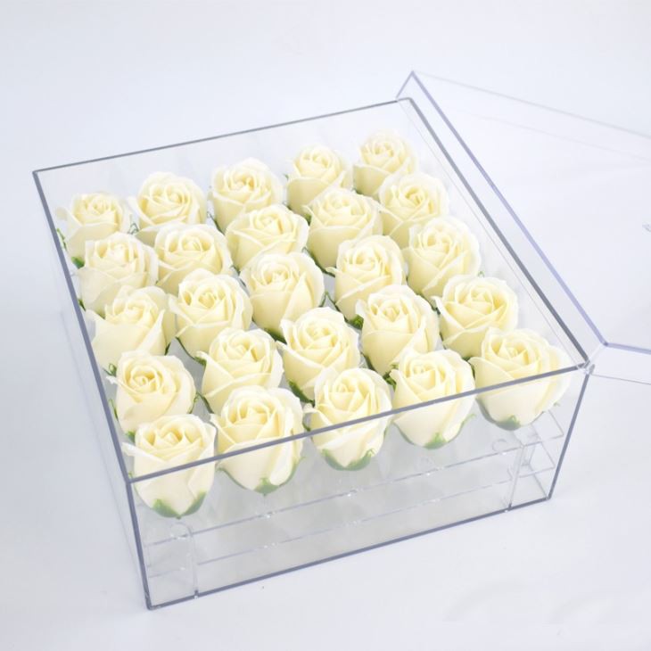 Acrylic Rose Holder Box